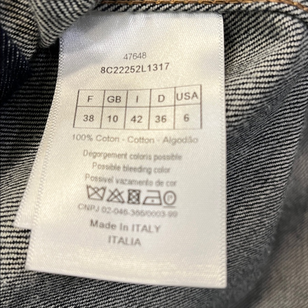 Dior Dark Blue Double-Breasted Jean Jacket - Picture 6 of 7